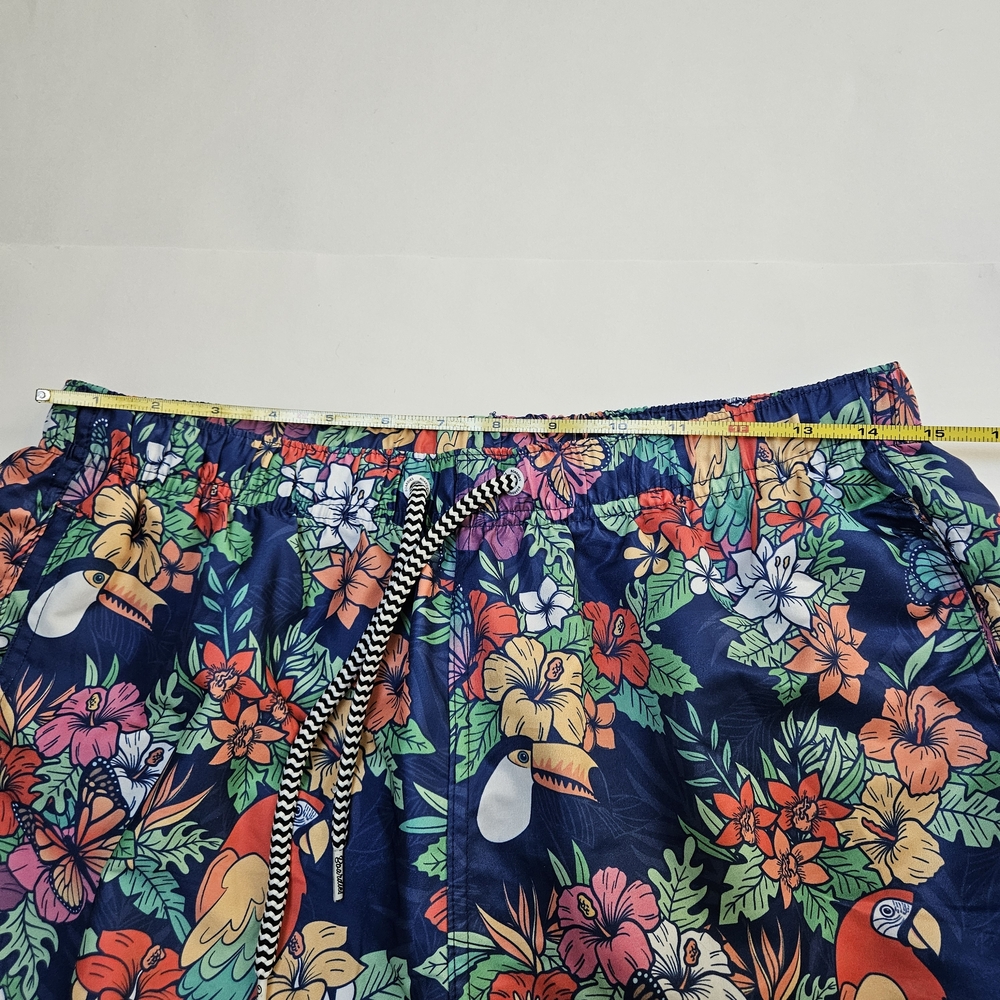 Boardies Swim Shorts Tropical Floral Parrot Mens Large - Picture 7 of 9